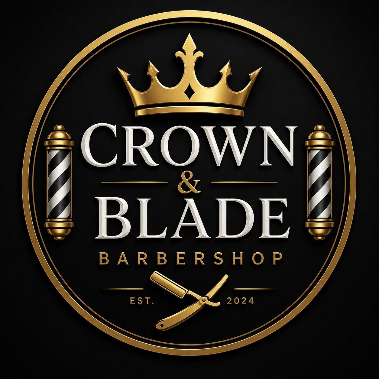 Crown & Blade Barber Shop logo